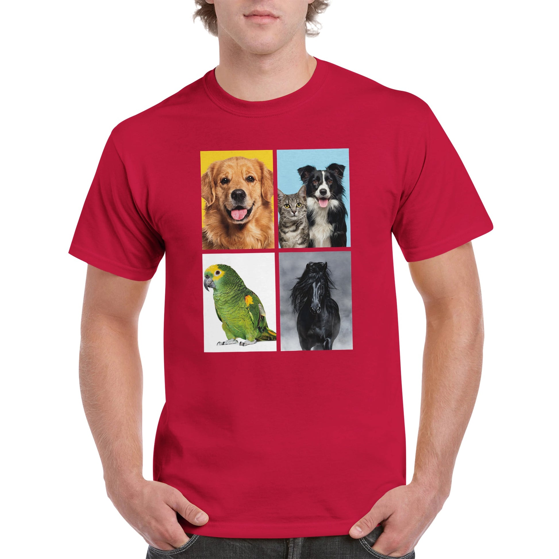 Personalised T-Shirt - Four Photo Upload - Men