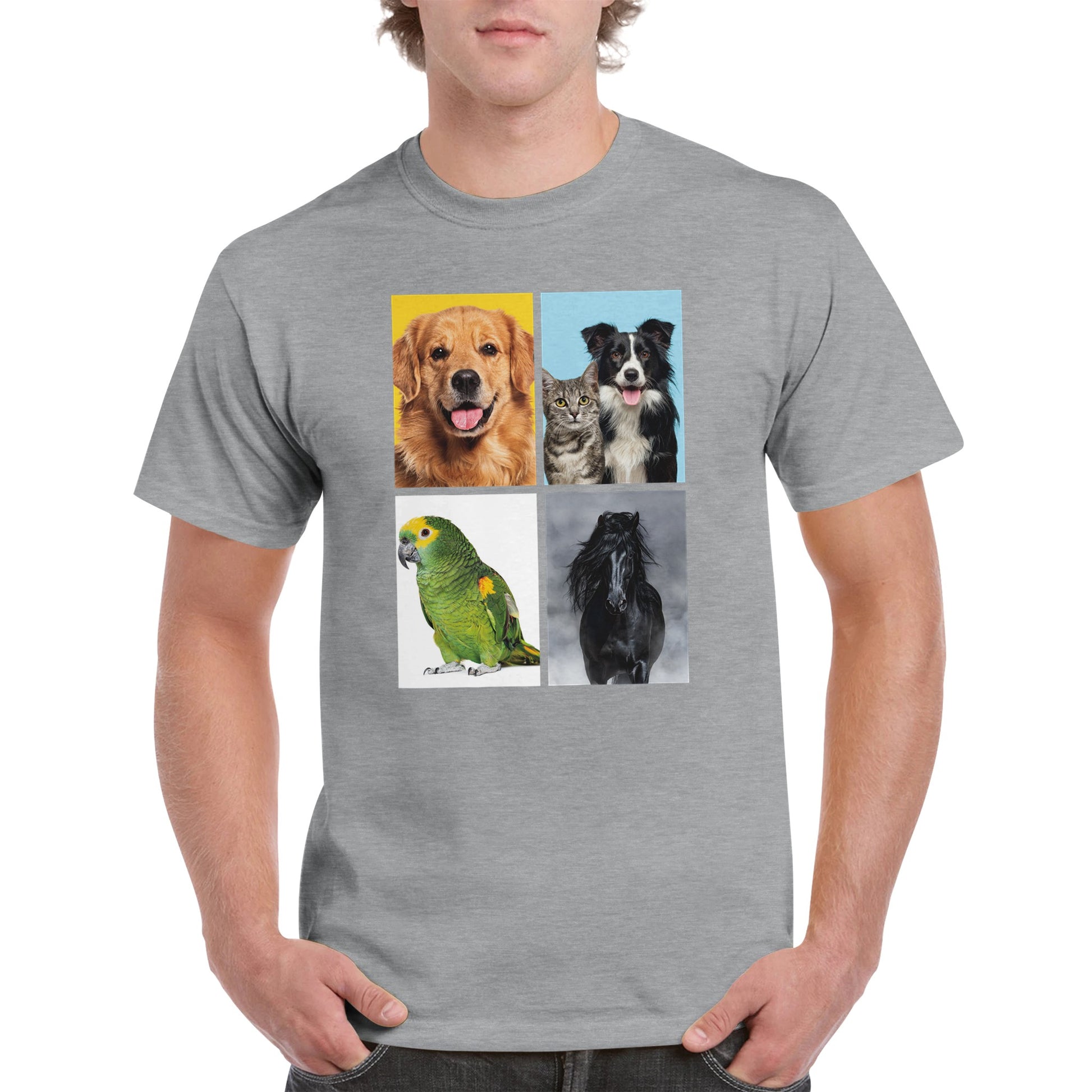 Personalised T-Shirt - Four Photo Upload - Men